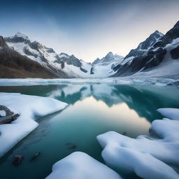 A high-quality photograph of a real-world Glacial Basin