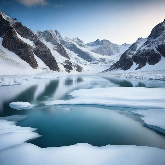 A high-quality photograph of a real-world Glacial Basin