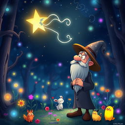 A whimsical scene featuring Mr
