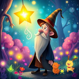 A whimsical scene featuring Mr