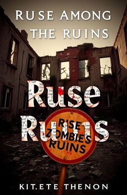 A book cover depicting an old, abandoned building with cracked walls and broken windows, overgrown with vines and debris scattered around