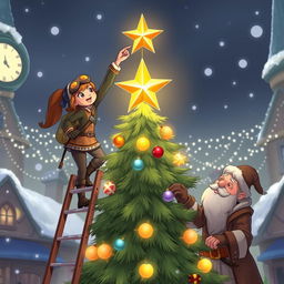 As the clock strikes eight in the heart of Coldmaw Town, the scene comes alive with anticipation