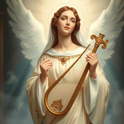 A beautiful and serene artistic depiction of St