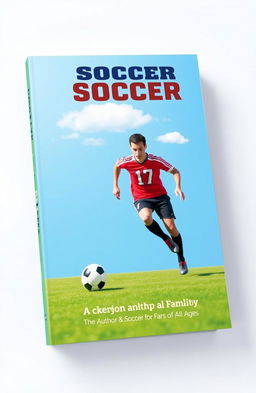 A simple book cover design featuring a soccer player wearing the number 17 jersey