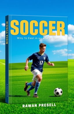 A simple book cover design featuring a soccer player wearing the number 17 jersey