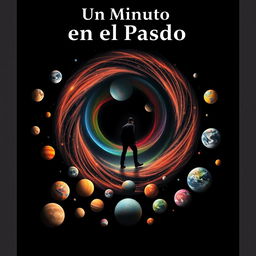 A visually striking scene with a medium black background where numerous vibrant planets are positioned in the center