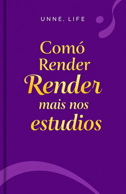 A visually striking and modern book cover featuring a rich purple background
