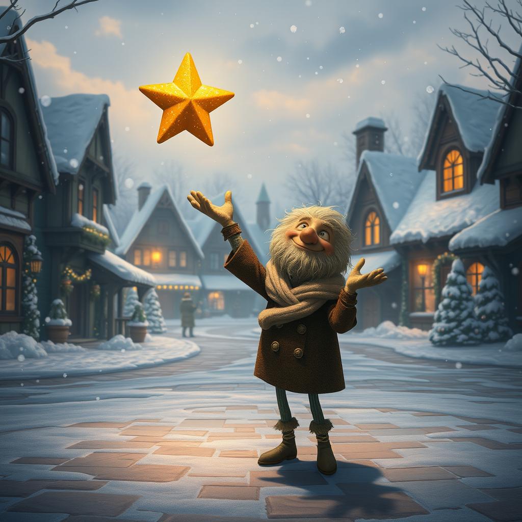 In the enchanting Coldmaw Town, a serene winter scene unfolds as they discover Mr