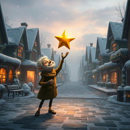 In the enchanting Coldmaw Town, a serene winter scene unfolds as they discover Mr
