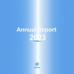 A visually striking cover page for a report, featuring a clean and modern design