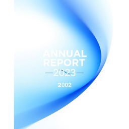 A visually striking cover page for a report, featuring a clean and modern design