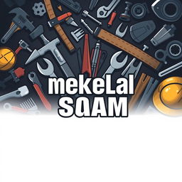 A stylish and masculine avatar for the group 'Сделай сам', designed for men, showcasing elements that symbolize male creativity and hobbies