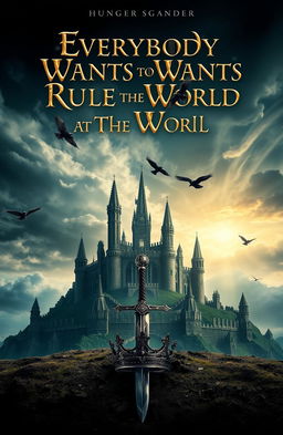 A stunning and intricate movie poster for the film titled 'Everybody Wants to Rule the World' by Lyra Schneider