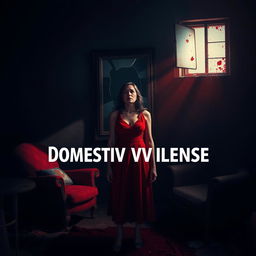 A powerful and evocative artwork that encapsulates the profound impact of domestic violence