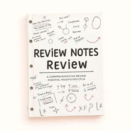 A book cover that features a clean and organized layout, evoking the look of a well-worn notebook filled with review notes
