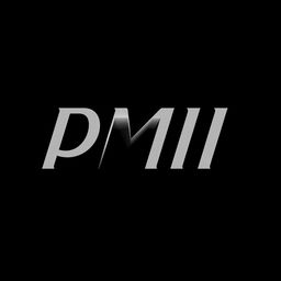 A sleek, modern logo design featuring the letters 'PMII' in an elegant, minimalist style