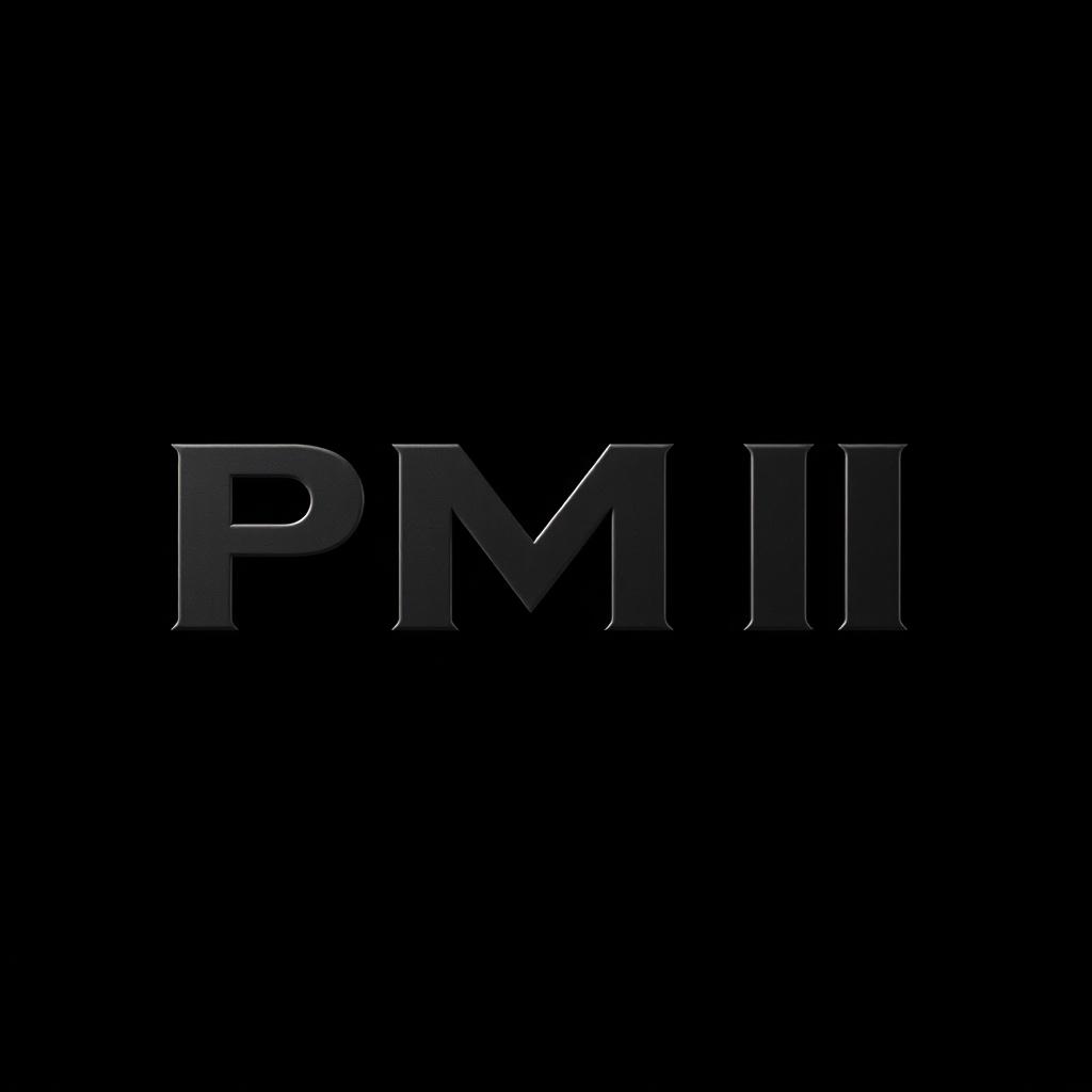 A sleek and modern logo design featuring the letters 'PMII' in a bold and stylish font