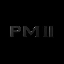 A sleek and modern logo design featuring the letters 'PMII' in a bold and stylish font