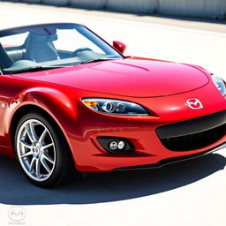 A striking 2010 Mazda MX-5 Grand Touring in a vibrant True Red color, featuring a Power Retractable Hardtop (PRHT)