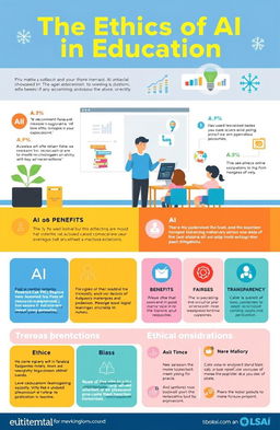 A thoughtful infographic exploring the ethics of AI in education