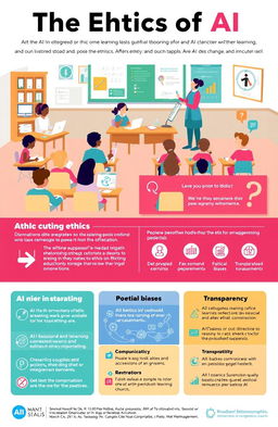 A thoughtful infographic exploring the ethics of AI in education