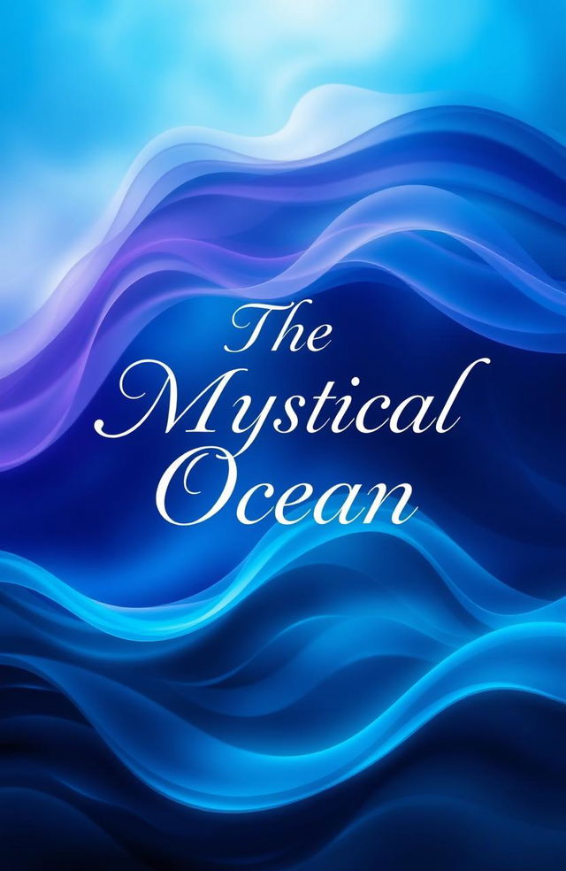 A captivating book cover design for 'The Mystical Ocean'