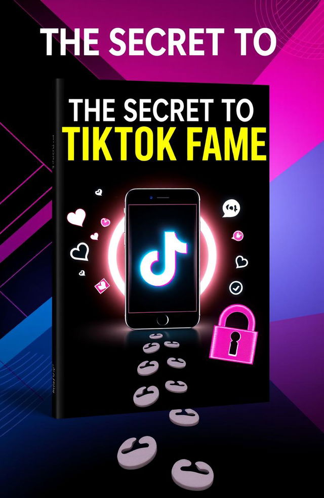 An eye-catching eBook cover for ‘THE SECRET TO TIKTOK FAME’