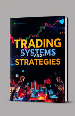 A visually striking book cover design for a book titled 'Trading Systems and Strategies'