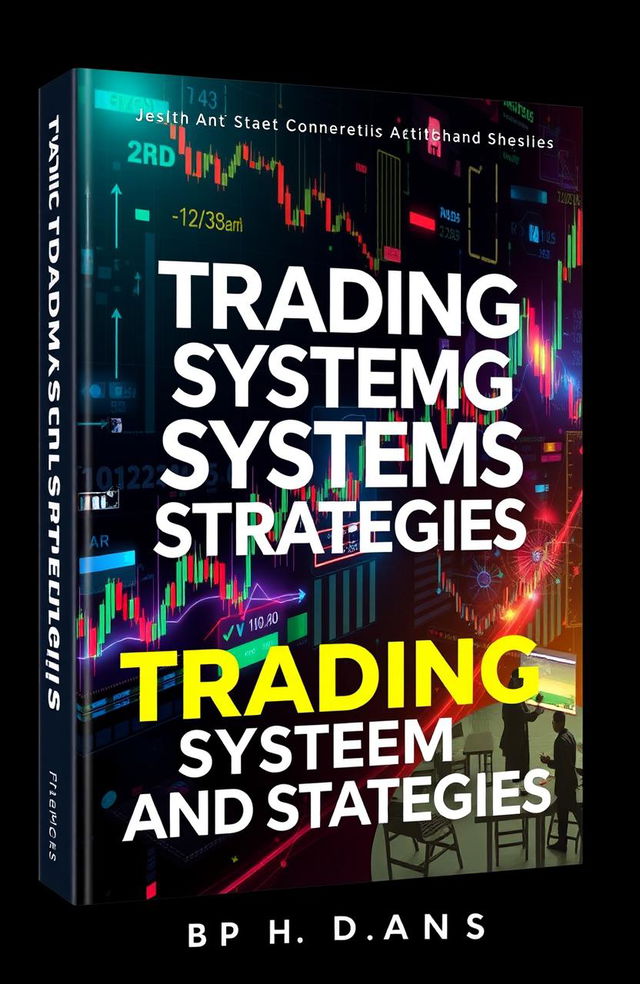 A visually striking book cover design for a book titled 'Trading Systems and Strategies'