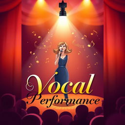 A beautifully designed cover for a vocal performance book