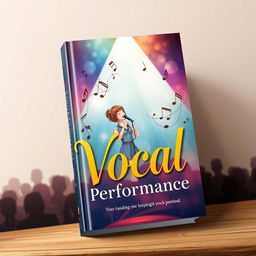 A beautifully designed cover for a vocal performance book