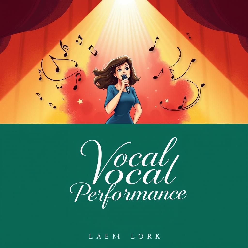 A beautifully designed cover for a vocal performance book