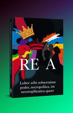 Book cover design for "Caterina Alessandra REA: Digressões sobre poder soberano, necropolítica e necropolitica queer"