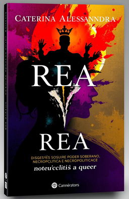 Book cover design for "Caterina Alessandra REA: Digressões sobre poder soberano, necropolítica e necropolitica queer"