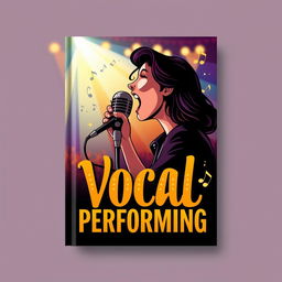 A striking cover design for a vocal performing book