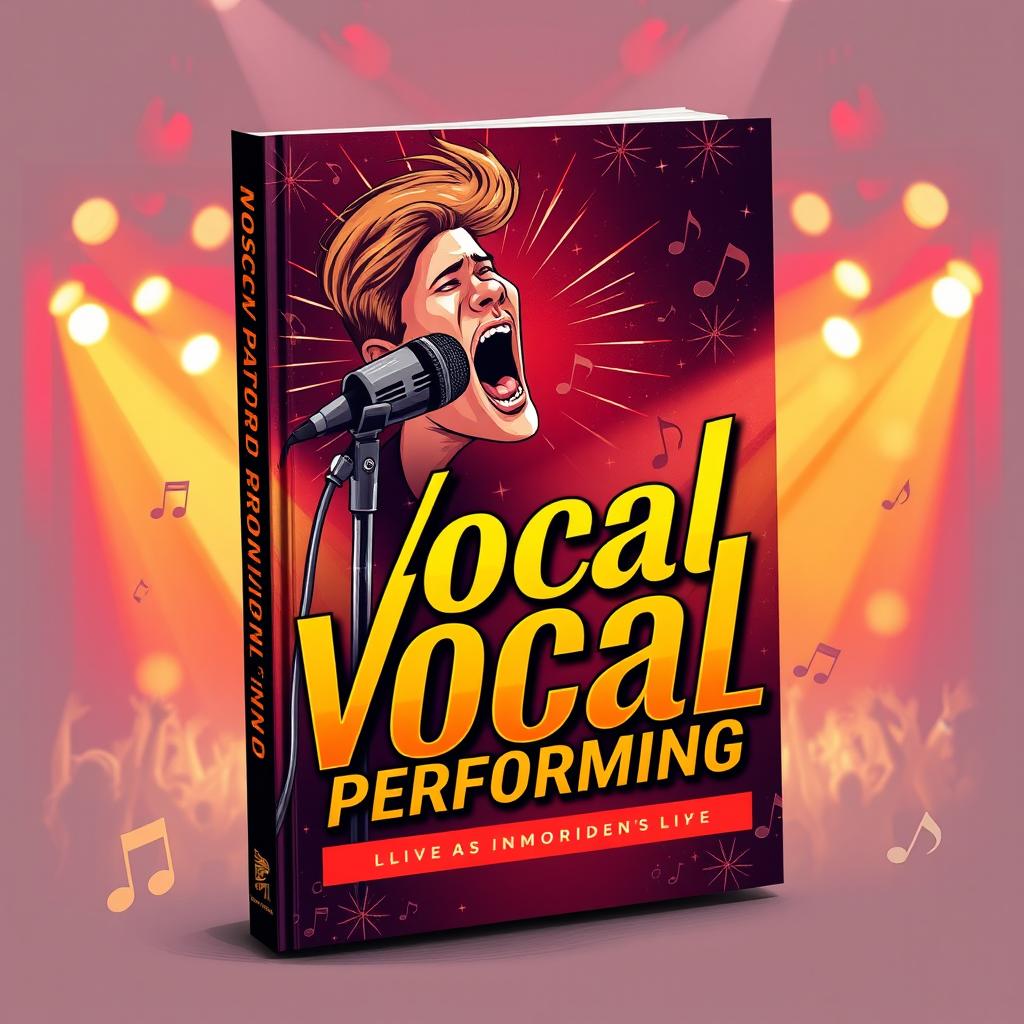 A striking cover design for a vocal performing book