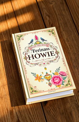 A beautifully designed book cover featuring intricate illustrations and vibrant colors