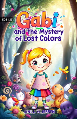 A vibrant and enchanting ebook cover for 'Gabi and the Mystery of Lost Colors