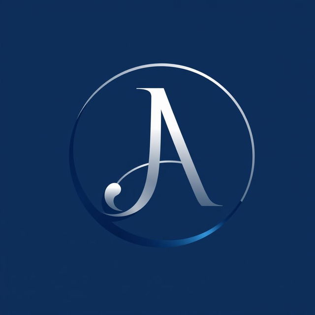 A creative logo design featuring the intertwined letters 'J' and 'A'