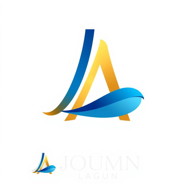 An attractive logo design featuring intertwined letters 'J' and 'A' in a sleek and modern style