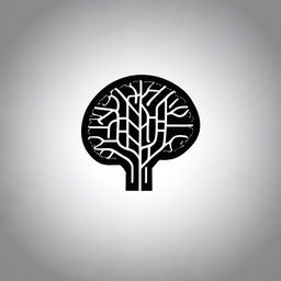 A digital art image of a high quality, featuring a stylized human brain