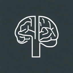 A digital art image of a high quality, featuring a stylized human brain