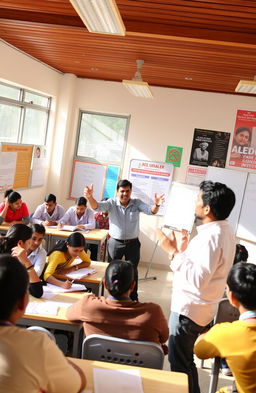 An educational scene at B