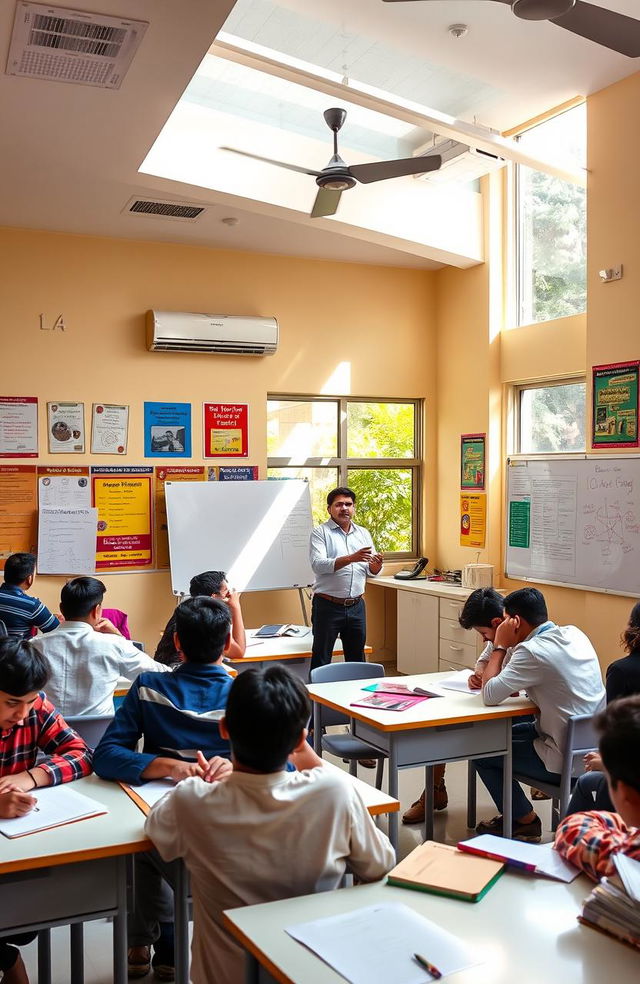 An educational scene at B