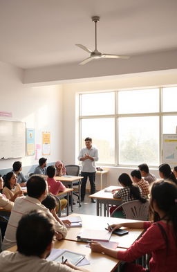 An educational scene at B