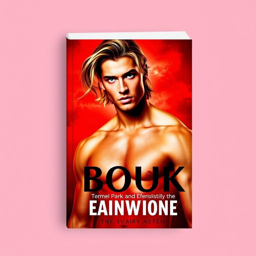 A striking book cover featuring a vibrant red background that exudes intensity and passion