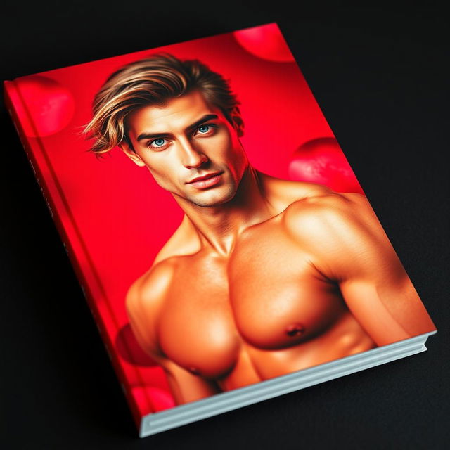 A striking book cover featuring a vibrant red background that exudes intensity and passion