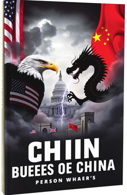 A striking book cover depicting the intense geopolitical tensions between the United States and China