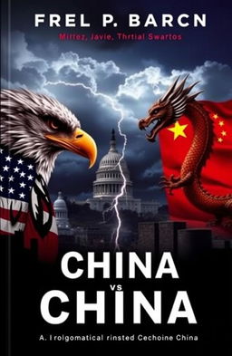 A striking book cover depicting the intense geopolitical tensions between the United States and China