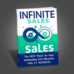 A visually striking book cover for the title "Infinite Sales - The MSP's Guide to Transforming Time into Revenue"